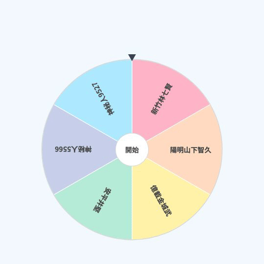 Pitchat 轉盤抽獎操作介面